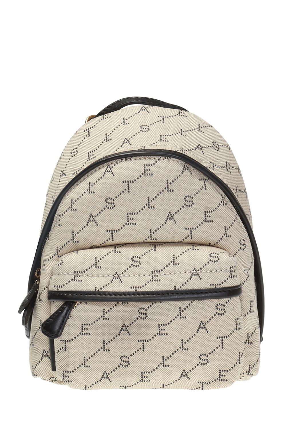 Beige Monogram backpack with logo Stella McCartney Vitkac Italy